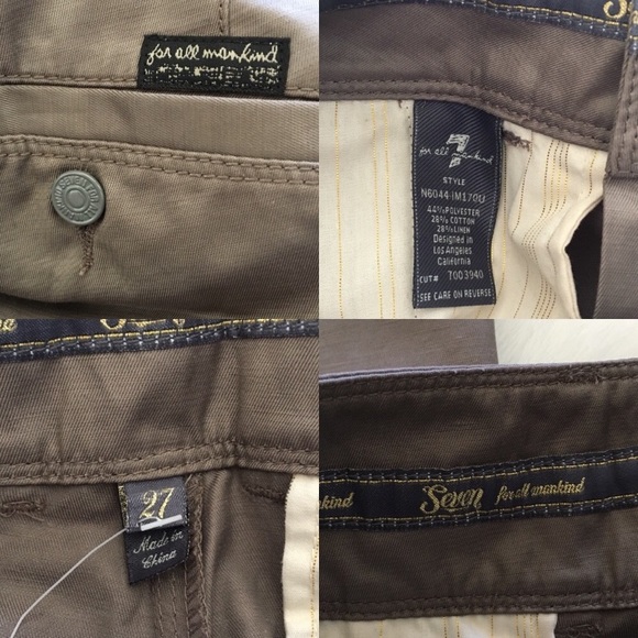 7 for all Mankind trouser pants size 27 - Picture 8 of 8